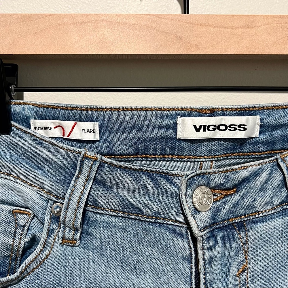 Vigoss High Rise Flare Jeans Size 28 - Picture 5 of 6